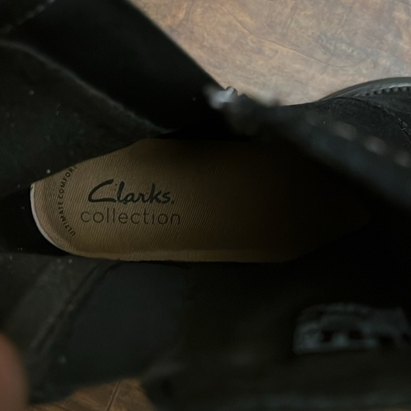 NWT Clarks Women’s Black Suede Boots, sz 6 1/2. - Picture 9 of 13